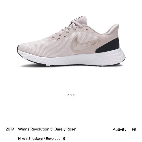 🪸🍂Nike Revolution 5
Barely Rose (Women's) No Insole but like new - Picture 8 of 14